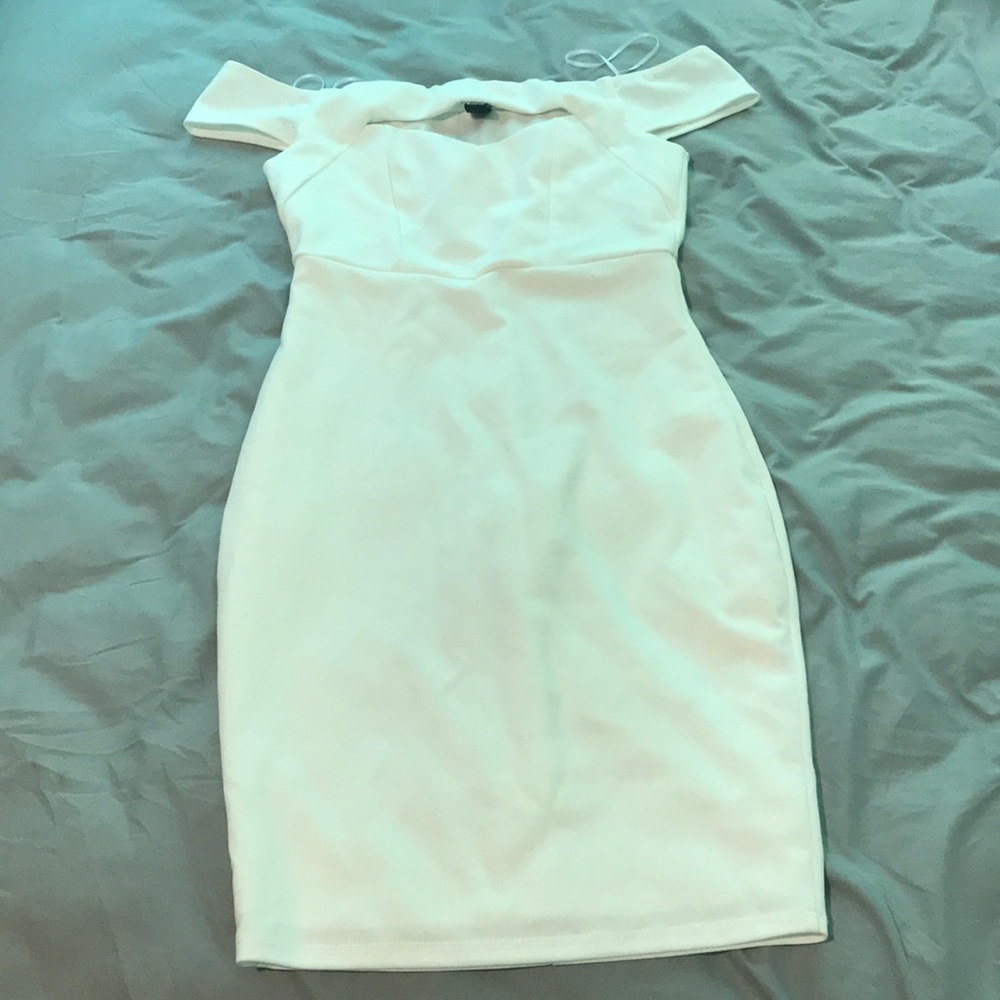 White off the shoulder dress